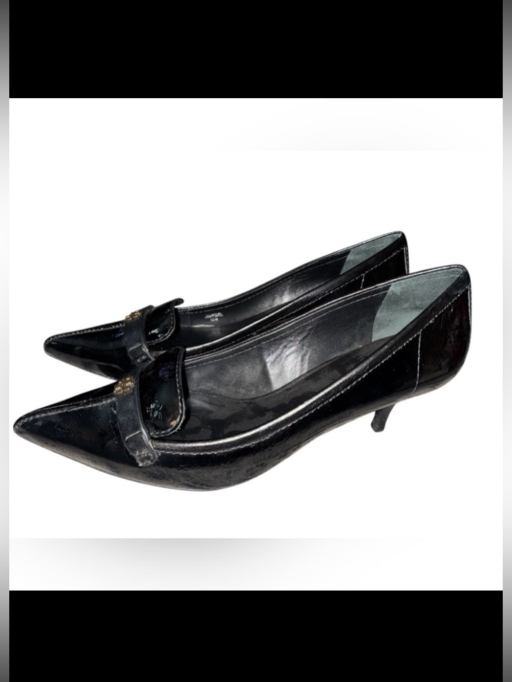 Tory Burch Eliza Black Patent Pumps 10
